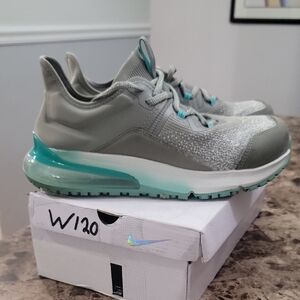 Gia Work Nano Composite Toe Gray and Teal Sneakers Size 10